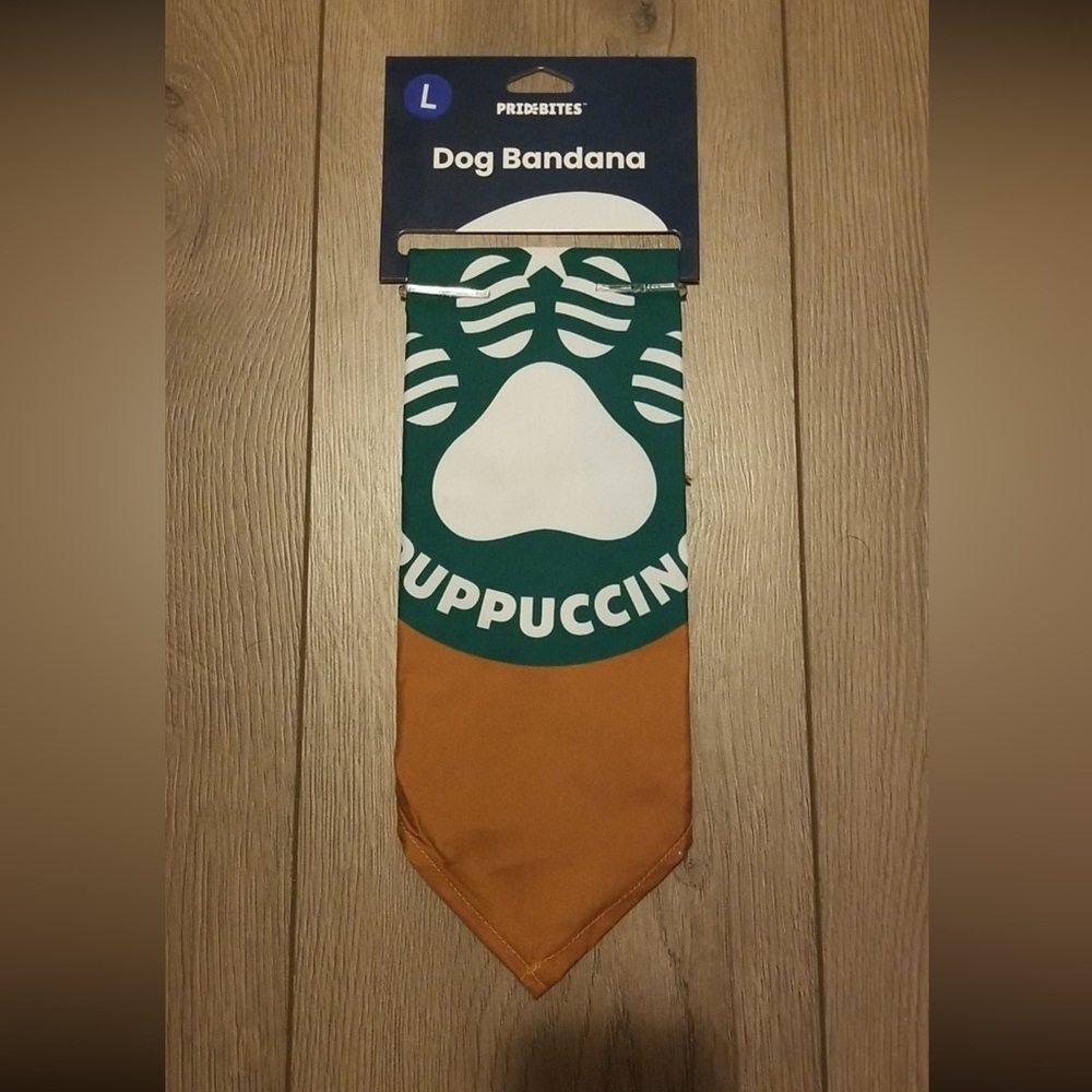 Starbucks Puppuccino Dog Bandana, Size Large, Rare, New